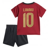 Camiseta Bélgica Romelu Lukaku #10 Primera Equipación Replica Eurocopa 2024 para niños mangas cortas (+ Pantalones cortos)